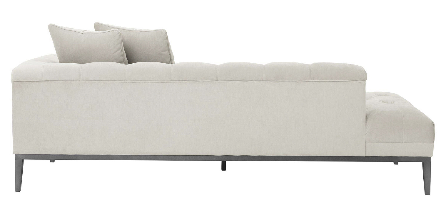 Кушетка Eichholtz Lounge Sofa Cesare Right Pebble grey Кушетка Eichholtz Lounge Sofa Cesare Right Pebble grey - Loft-Concept в Барнауле