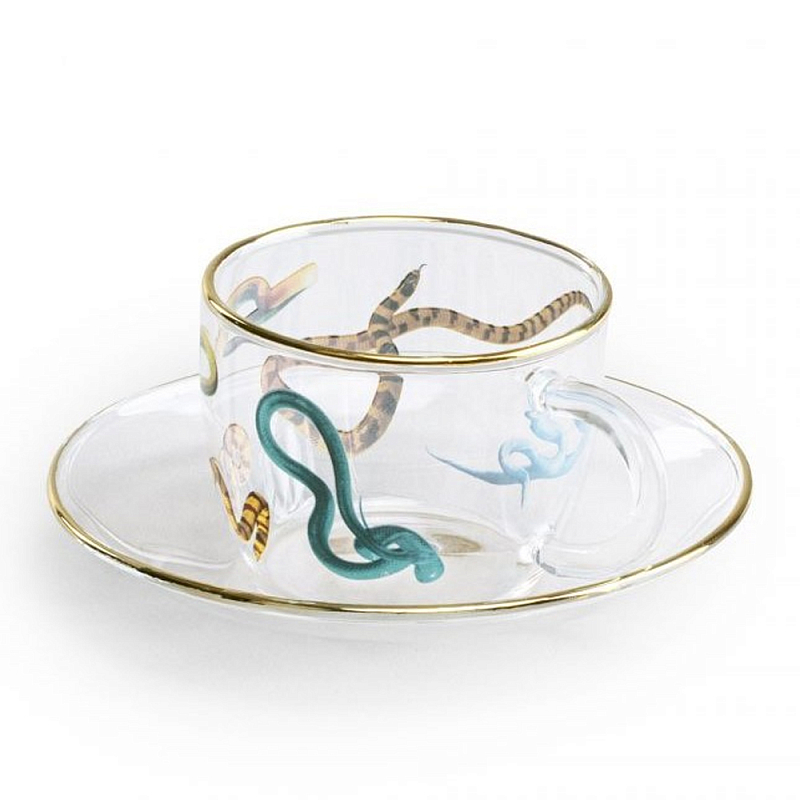 Кофейная пара Seletti Snakes Прозрачный Мульти Кофейная пара Seletti Snakes Прозрачный Мульти в Барнауле | Loft Concept