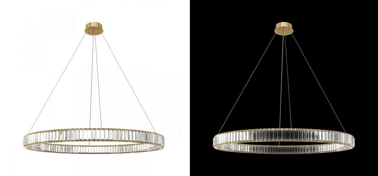 Люстра Crystal Ring Gold диаметр 100 Люстра Crystal Ring Gold диаметр 100 - Loft-Concept в Барнауле