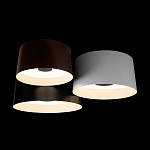 Потолочный светильник с 3-мя цилиндрическими абажурами черного белого и коричневого цвета Urban Dome варинант исполнения - 4 | Loft Concept в Барнауле