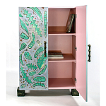 Премиальный Шкаф Defoliation двухстворчатый роспись зеленые листья  варинант исполнения - 3 | Loft Concept в Барнауле