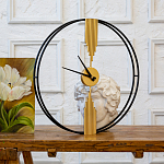 Часы настенные круглые из металла Mirror Tower Clock варинант исполнения - 3 | Loft Concept в Барнауле