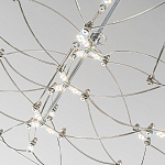 Люстра подвесная с тонкой металлической конструкцией цвета хром Quasar варинант исполнения - 5 | Loft Concept в Барнауле