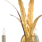 Бра с каркасом в виде пучка золотых перьев Bunch of Feathers варинант исполнения - 1 | Loft Concept в Барнауле