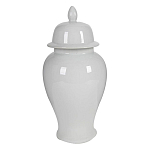 Ваза белая с крышкой однотонная Chinoiserie Ceramics варинант исполнения - 8 | Loft Concept в Барнауле