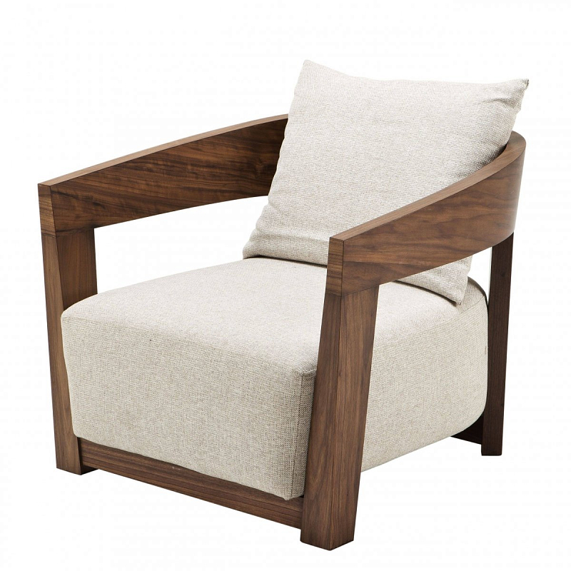 Кресло Eichholtz Chair Rubautelli Walnut Орех Молочный Кресло Eichholtz Chair Rubautelli Walnut Орех Молочный в Барнауле | Loft Concept