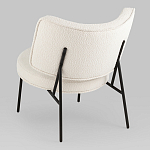 Мини-кресло District Lounge букле белый варинант исполнения - 3 | Loft Concept в Барнауле