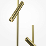 Напольный торшер светодионый золотой Lumen Duo варинант исполнения - 3 | Loft Concept в Барнауле