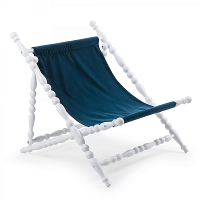 Стул Seletti Heritage Foldable Deckchair Blue white Стул Seletti Heritage Foldable Deckchair Blue white