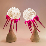 Торшер фуксия «Цветы из снов»  варинант исполнения - 3 | Loft Concept в Барнауле