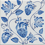 Плитка с узором Сердце варинант исполнения - 2 | Loft Concept в Барнауле