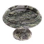 Фруктовница средняя из натурального камня Змеевик Шабровский Natural Stone Fruit Bowls варинант исполнения - 2 | Loft Concept в Барнауле