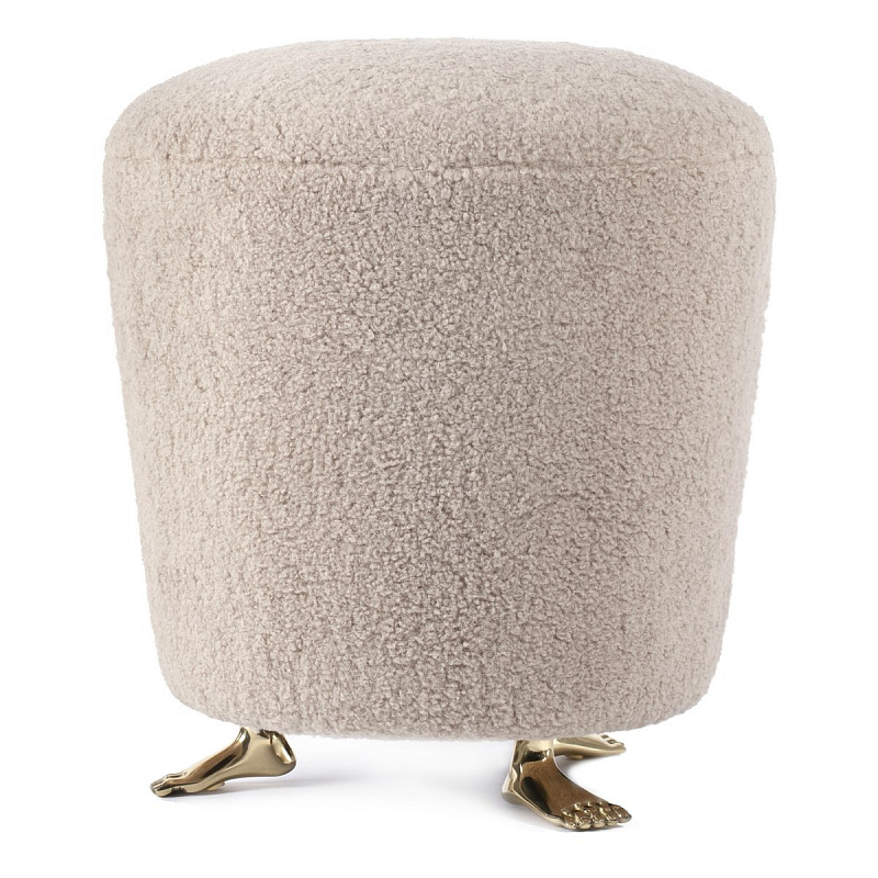 Пуф Foot Stool Бежевый Латунь Пуф Foot Stool Бежевый Латунь в Барнауле | Loft Concept