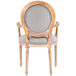 Стул с подлокотниками из массива бука светло-серый Solid Luxury варинант исполнения - 2 | Loft Concept в Барнауле