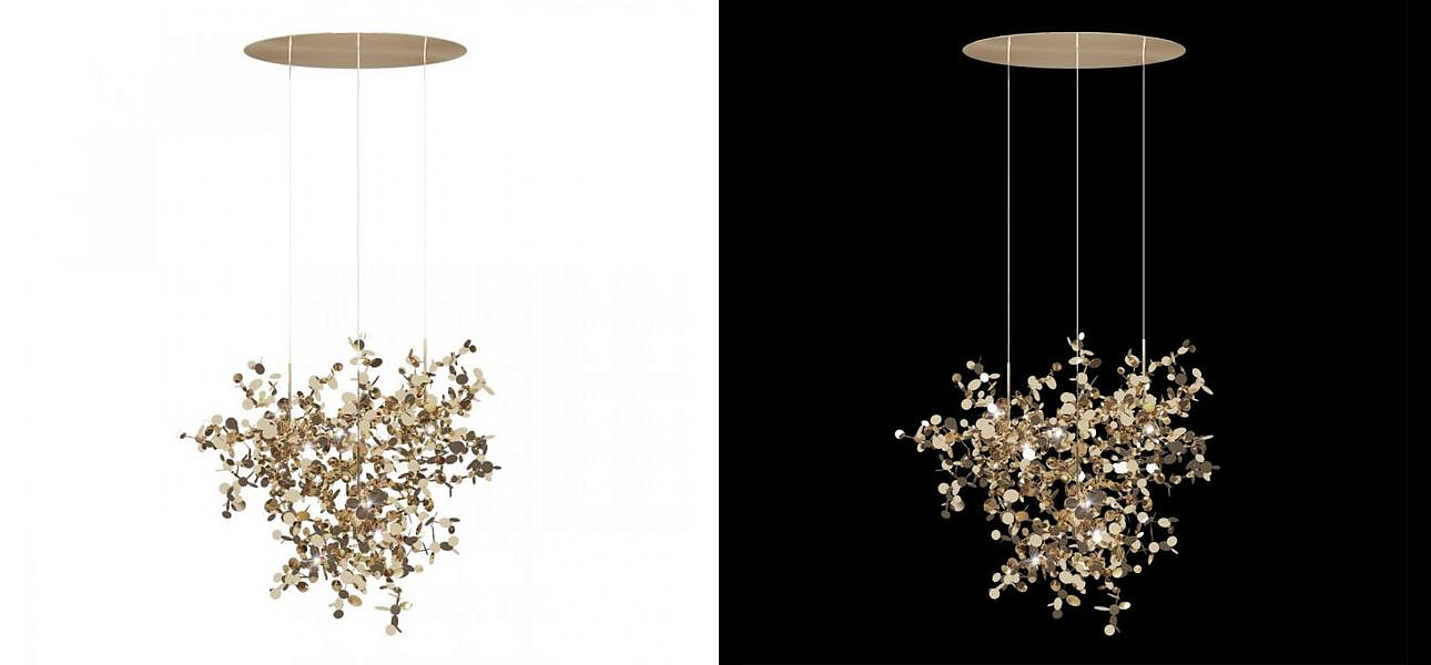 Люстра Terzani Argent Suspension Gold Pendant lamp диаметр 85 Люстра Terzani Argent Suspension Gold Pendant lamp диаметр 85 - Loft-Concept в Барнауле