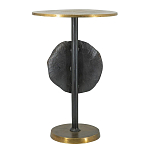 Столик приставной с абстрактным основанием и акцентом в виде золотистого диска Heavenly Space варинант исполнения - 2 | Loft Concept в Барнауле