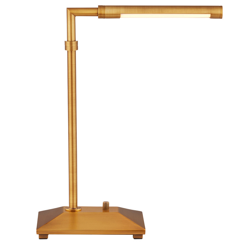 Настольная лампа светодиодная поворотная Agile Floor Lamp Латунь Темная бронза в Барнауле | Loft Concept 