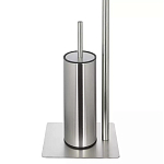 Держатель для туалетной бумаги с ершиком Chrome Bathroom Accessory варинант исполнения - 4 | Loft Concept в Барнауле