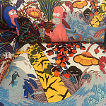 Мебельная ткань Велюр Simpsons in Paradise Т4-88 варинант исполнения - 1 | Loft Concept в Барнауле