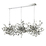 Люстра подвесная из трех частей с металлическими круглыми элементами Terzani Argent варинант исполнения - 6 | Loft Concept в Барнауле