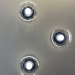 Бра с куполообразным плафоном и черным металлическим основанием Flos Wireline Lighting варинант исполнения - 1 | Loft Concept в Барнауле