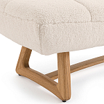 Оттоманка с обивкой букле Lino White Boucle Ottoman варинант исполнения - 3 | Loft Concept в Барнауле