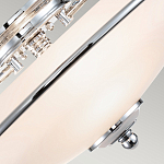 Потолочный светильник со стеклянным плафоном на изогнутых кронштейнах Quoizel  варинант исполнения - 9 | Loft Concept в Барнауле