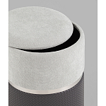 Пуф Mauldine с ящиком серо-черный с экокожей варинант исполнения - 2 | Loft Concept в Барнауле