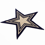 Дизайнерский ковер в виде звезды Poltronova Tappeto Stellina  Navy Blue Grey Rug варинант исполнения - 2 | Loft Concept в Барнауле