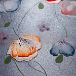 Обои ручная роспись Falling Flowers Standard colourway on Flash metallic silk варинант исполнения - 2 | Loft Concept в Барнауле
