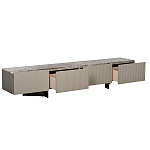 Тумба под телевизор серая с мраморной столешницей Uniqueness Marble варинант исполнения - 2 | Loft Concept в Барнауле