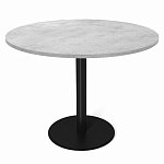 Стол обеденный с круглой светло-серой столешницей Harris Collection варинант исполнения - 1 | Loft Concept в Барнауле