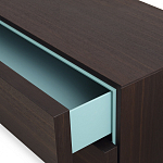 Дизайнерский комод коричневый с 2-мя ящиками и дверцами Pandora варинант исполнения - 2 | Loft Concept в Барнауле