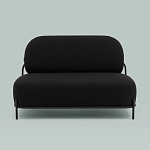 Двухместный диван черного цвета COLOR BLOCK варинант исполнения - 3 | Loft Concept в Барнауле