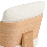 Кресло с каркасом из массива дуба Gallin Chair Boucle варинант исполнения - 6 | Loft Concept в Барнауле