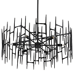 Люстра черная остроконечной формы Black Satin варинант исполнения - 5 | Loft Concept в Барнауле