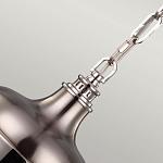 Подвесной светильник со стальным плафоном и белым матовым стеклянным шаром Feiss варинант исполнения - 4 | Loft Concept в Барнауле