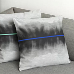 Чехол на подушку хлопковый Blake Boundaries Blue варинант исполнения - 4 | Loft Concept в Барнауле