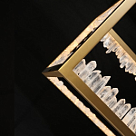 Настольная лампа прямоугольная с декоративными элементами в виде кристаллов Smooth Shine варинант исполнения - 4 | Loft Concept в Барнауле