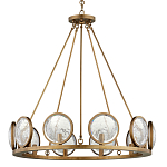 Люстра круглая с прозрачными рельефными плафонами Crystal Prism варинант исполнения - 3 | Loft Concept в Барнауле