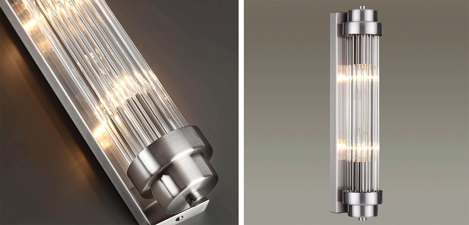 Бра Dirck Glass TUBE Sconce Nickel Бра Dirck Glass TUBE Sconce Nickel - Loft-Concept в Барнауле