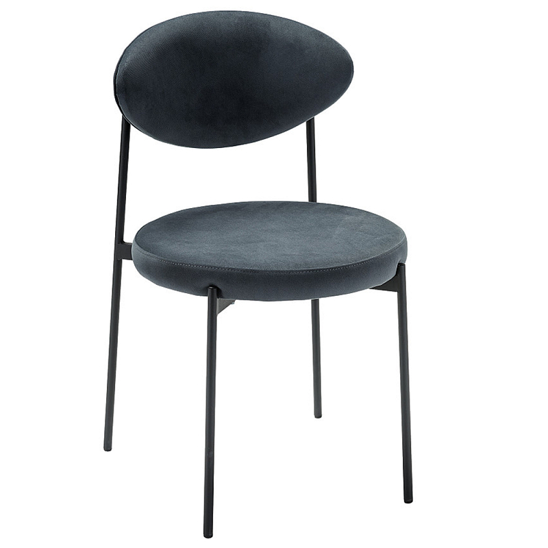 Стул металлический с мягкой спинкой и сиденьем из велюра Alfie Chair Мульти в Барнауле | Loft Concept 