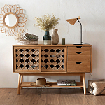 Зеркало из ротанга в форме цветка WICKER MIRROR 65  варинант исполнения - 3 | Loft Concept в Барнауле