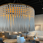 Люстра серая плетеная с кисточками Boho Tassel Chandelier варинант исполнения - 2 | Loft Concept в Барнауле