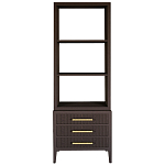 Этажерка Primo с ящиками шпон Темный орех варинант исполнения - 1 | Loft Concept в Барнауле