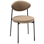 Стул металлический с мягкой спинкой и сиденьем из велюра Alfie Chair варинант исполнения - 4 | Loft Concept в Барнауле