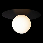 Потолочный светильник с белым шарообразным плафоном и черным круглым основанием Matisse варинант исполнения - 1 | Loft Concept в Барнауле