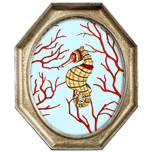 Картина Seahorse in Coral