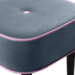 Квадратный мягкий пуф на черных ножках Winton Pouf Square варинант исполнения - 24 | Loft Concept в Барнауле