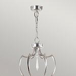 Люстра цвета никель с 6-ю лампами и стеклянными подвесками Elstead Lighting варинант исполнения - 4 | Loft Concept в Барнауле